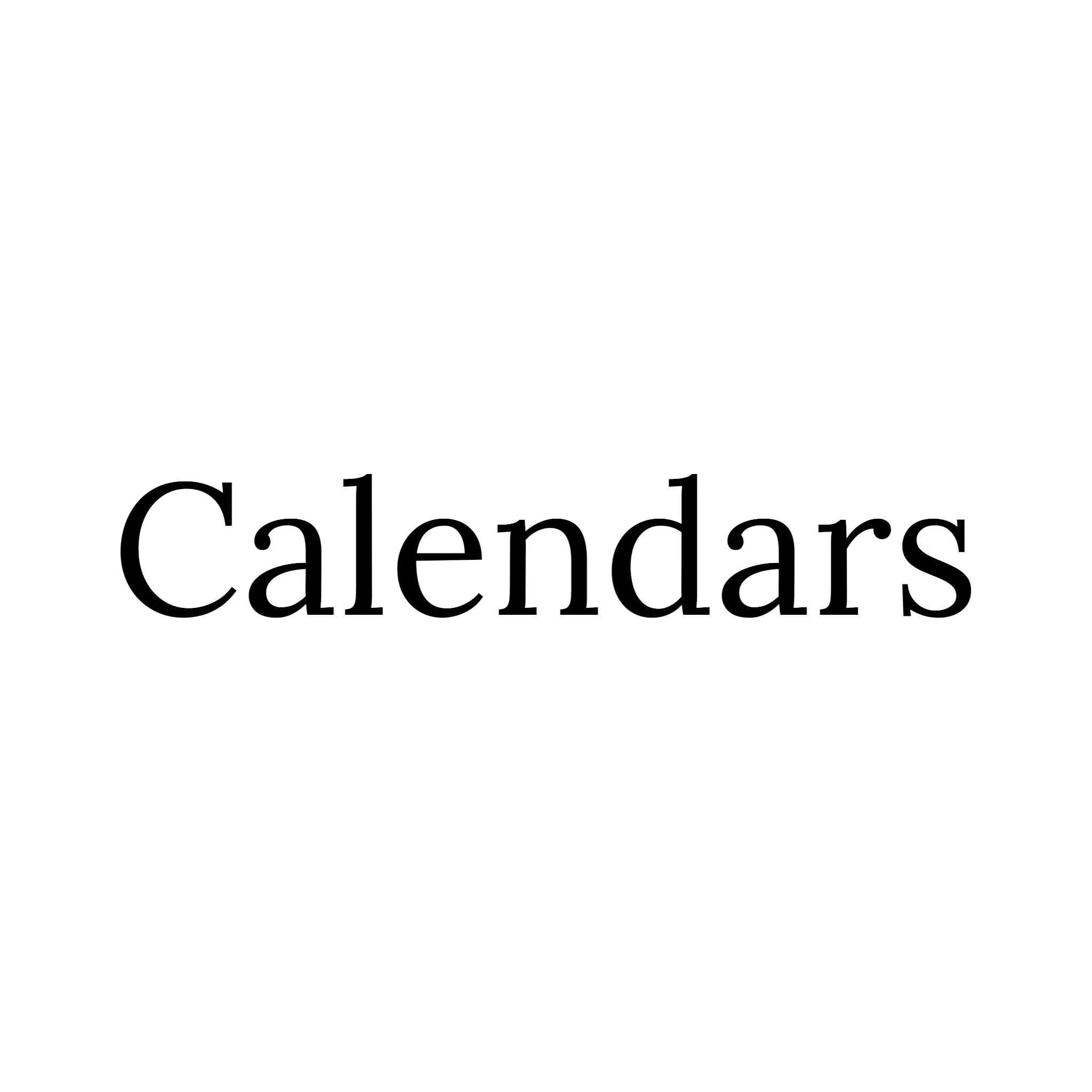 Calendars | Shibuya Stationery Store