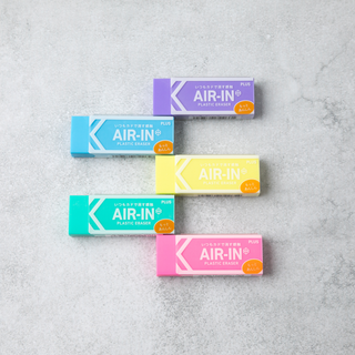 AIR-IN Neon Eraser - Violet - Motto Anshin - Shibuya Stationery Store