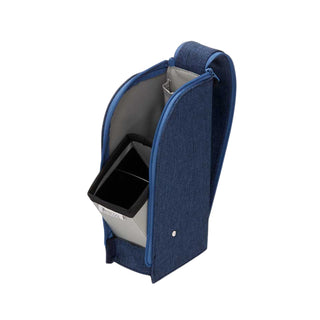 Detecool Pen Case Navy standing open with inner compartments – Shibuya Stationery