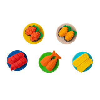 Fun Eraser Full Set of Kaiten Sushi Design - Shibuya Stationery