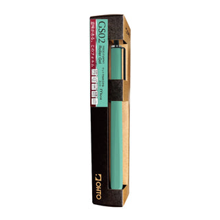 GS02 Roller Gel Pen Mint displayed in packaging – Shibuya Stationery