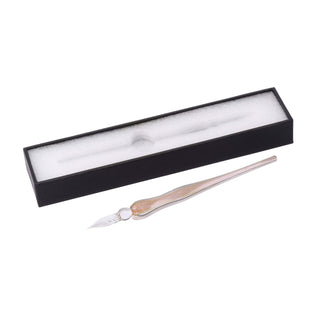 Guitar Glass Pen Light Pink and presentation box - Shibuya Stationery