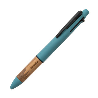 Uni Jetstream x Karimoku 4&1 - Steel Blue / Walnut