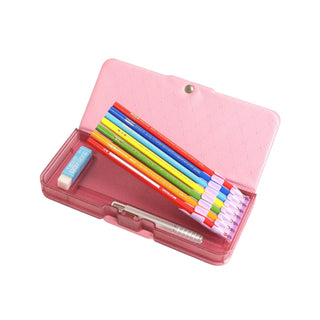 Royal Pretty Magnetic Pencil Case – Unicorn Purple interior front view – Shibuya Stationery