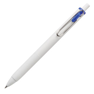Uniball One Blue Ink Gel Ballpoint Pen - White - 0.38mm - Shibuya Stationery Store