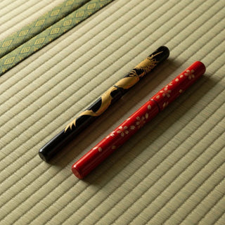 Japanese premium calligraphy bruch pens with Maki-e decoration