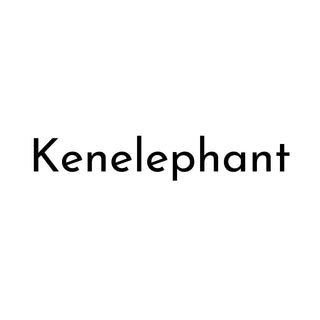 Hero image for Kenelephant collection with white background and text