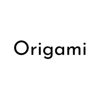 Hero image for Origami collection with white background and text