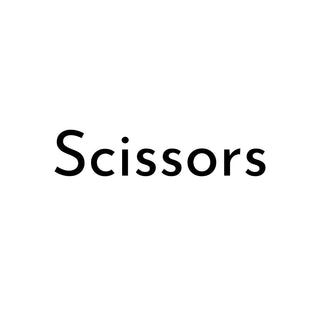 Hero image for Scissors collection with white background and text