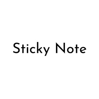Hero image for Sticky Note collection with white background and text