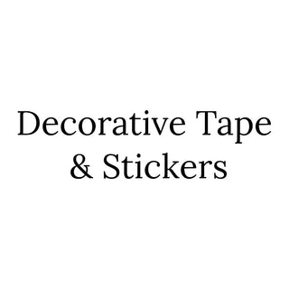 Hero image for Decorative Tape & Stickers collection with white background and text