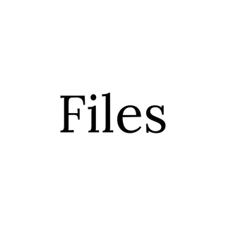 Hero image for Files collection with white background and text