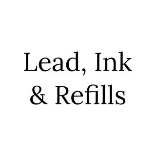 Hero image for Lead, Ink & Refills collection with white background and text