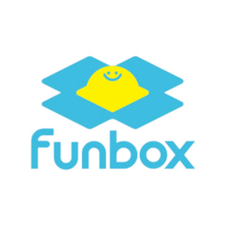 Hero image for Funbox collection with white background and text