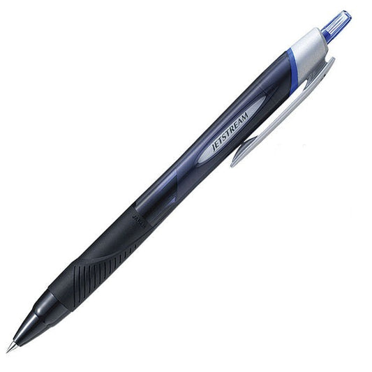 Mitsubishi Pencil Uni Jetstream Blue Ink Ballpoint Pen - Black Shaft - 0.38mm