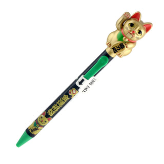 Action Pen Ballpoint Pen - Maneki Neko Gold