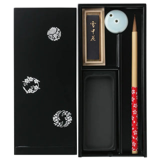 Akashiya-Fude Echizen-Nuri Calligraphy Set - Flower