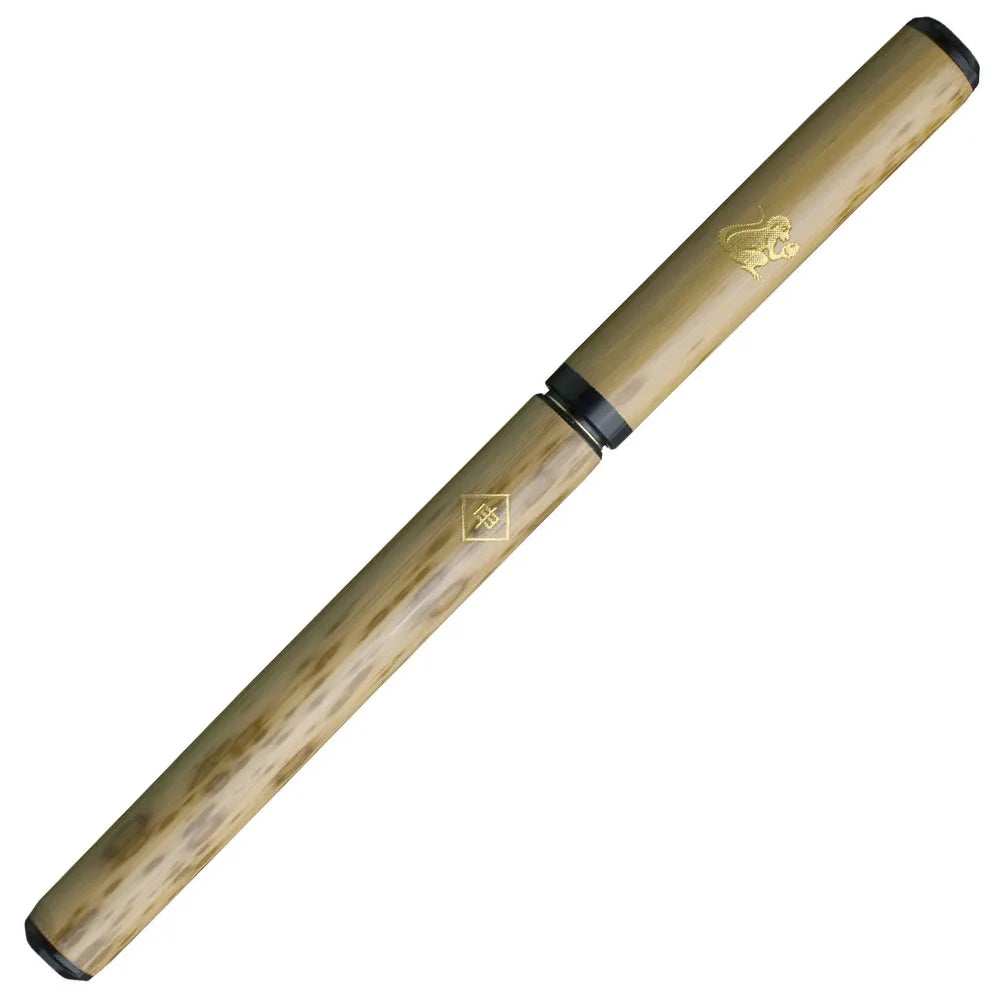 Akashiya-Fude Natural Bamboo Brush Pen - Monkey / Paulownia Box