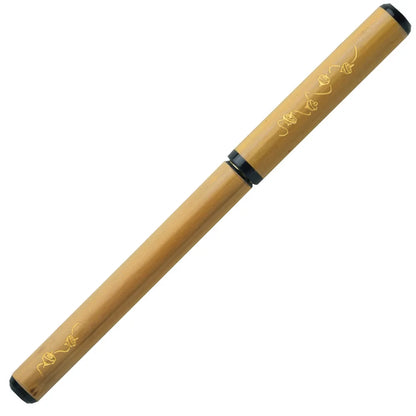 Akashiya-Fude Natural Bamboo Brush Pen - Spinning Top / Paulownia Box