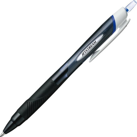 Mitsubishi Pencil Uni Jetstream Blue Ink Ballpoint Pen - Black Shaft - 1.0mm