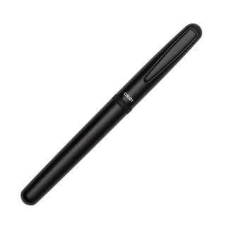 OHTO CR01 Ceramic Rollerball Pen Matte Black full view with matte finish – Shibuya Stationery