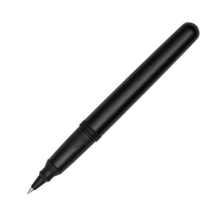 CR01 Ceramic Rollerball Pen Matte Black side view with clip – Shibuya Stationery