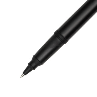 CR01 Ceramic Rollerball Pen Matte Black tip and grip close-up – Shibuya Stationery
