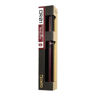 CR01 Ceramic Rollerball Pen Matte Wine in packaging – Shibuya Stationery