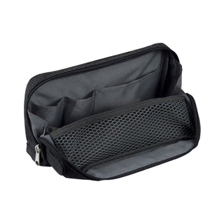 Cabaco Tool Pen Case Black side view showing organized compartments – Shibuya Stationery