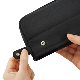 Cabaco Tool Pen Case close-up showing snap button – Shibuya Stationery