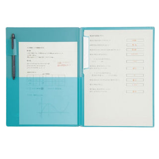 Campus Clipboard Files A4 Blue Usage Example – Shibuya Stationery