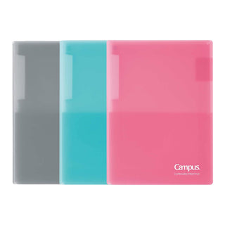 Kokuyo Campus Clipboard Files A4 in Gray, Blue and Pink Color Set - Shibuya Stationery
