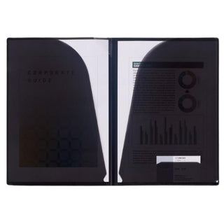 Campus Document Storage Notebook A4 Black document pockets display – Shibuya Stationery