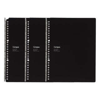 Kokuyo Campus Smart Ring Biz B5 Black 3 Pack - Shibuya Stationery