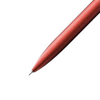 Close up of the pen tip of the Pentel EnerGel Philography gel pen 0.5mm in red – Shibuya Stationery Store