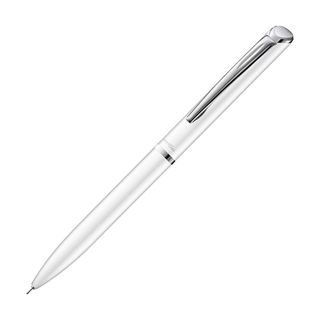 Pentel EnerGel Philography gel pen 0.5mm in silver on a white background – Shibuya Stationery Store