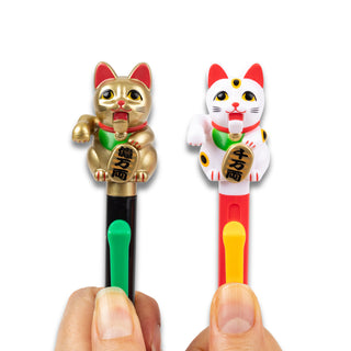 Action Pen Ballpoint Pen - Maneki Neko Gold