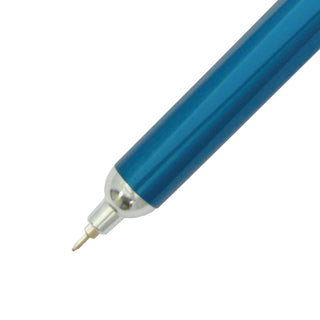 GS01 Needle Ballpoint Pen Blue tip close-up showing fine point – Shibuya Stationery