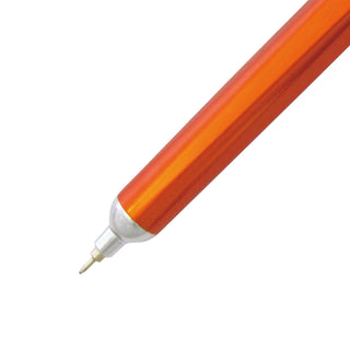 GS01 Needle Ballpoint Pen Orange close-up of needle tip – Shibuya Stationery
