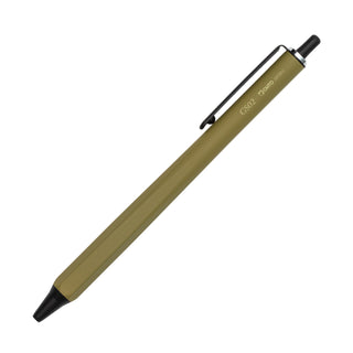 OHTO GS02 Roller Gel Pen Khaki full view – Shibuya Stationery