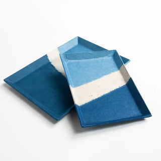 Indigo Handmade Desk Tray Large Size Lifestyle - Shibuya Stationery 