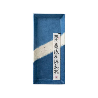 Awagami Factory Indigo Handmade Desk Tray Small Size - Shibuya Stationery