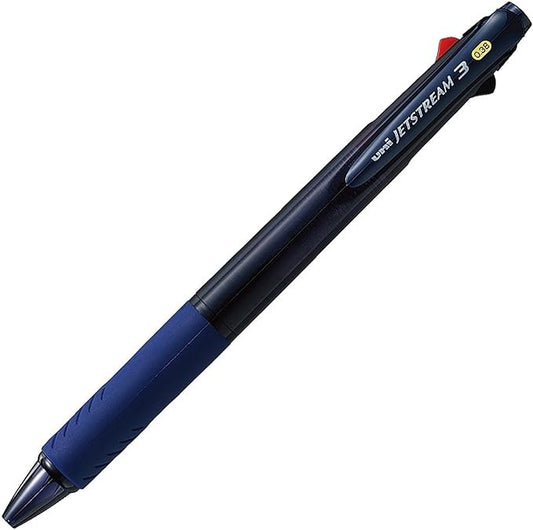 Uni Jetstream 3 Three Ink Multi Color Pen - Clear Navy - 0.38mm