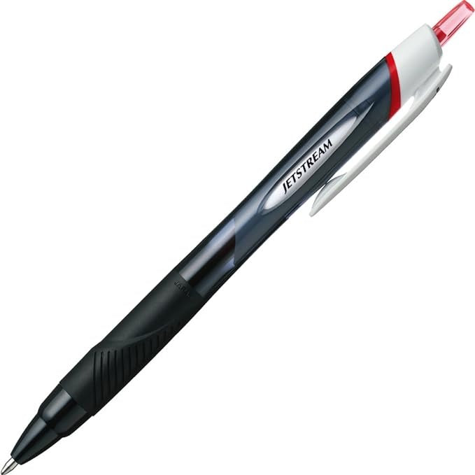 Mitsubishi Pencil Uni Jetstream Red Ink Ballpoint Pen - Black Shaft - 1.0mm