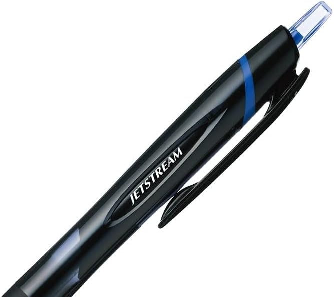 Mitsubishi Pencil Uni Jetstream Blue Ink Ballpoint Pen - Black Shaft - 0.7mm