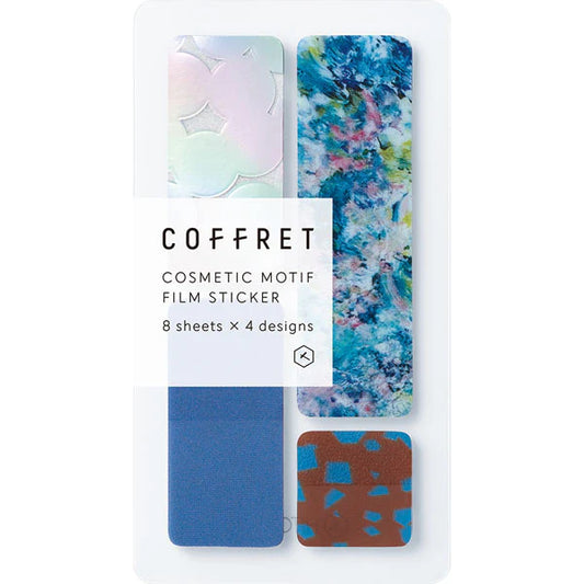 KING JIM Coffret Cosmetic Film Sticker - Bar - Horizon Blue - 32 stickers