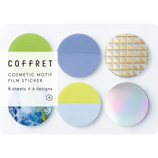 KING JIM Coffret Cosmetic Film Sticker - Bar - Horizon Blue - 32 stickers