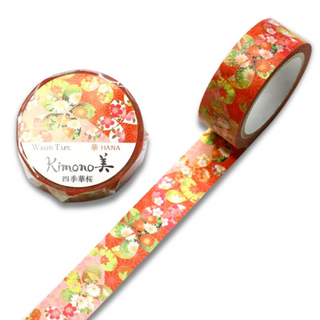 Kimono-bi - Shiki Hana Cherry Blossom (Four-Season Floral Sakura) - Washi Tapes