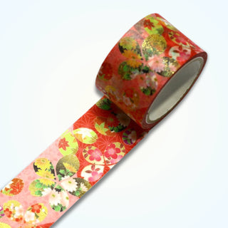 Kimono-bi - Shiki Hana Cherry Blossom (Four-Season Floral Sakura) (Large) - Washi Tapes