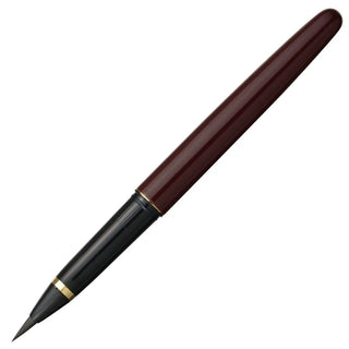 Kuretake Fountain Brush Pen - Black Ink - Lacquered Brown